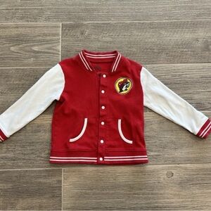 Bucee’s Toddler Varsity Jacket 100% cotton Size 3T button up